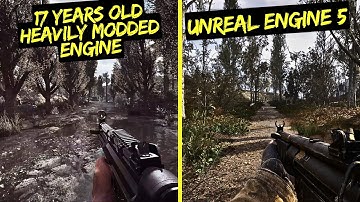 Stalker 2 vs Stalker Anomaly Custom Graphics Comparison | Unreal Engine 5 vs 17 Yrs old X-Ray Engine
