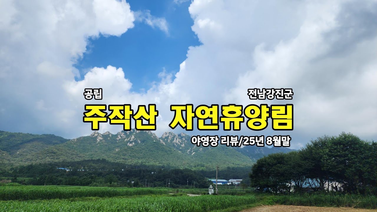 [공립] 전남강진 주작산자연휴양림 야영장데크 리뷰