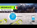Kronplatz italy  ski run 27 hinterberg  olang from top to bottom