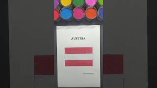 AUSTRIA 🇦🇹 Flag #sandpainting #trending #asmr #relaxing #satisfying #yt #new #4k #austria #shorts