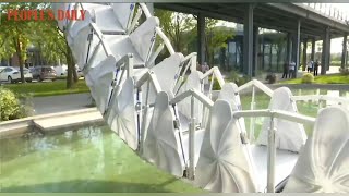 China’s first #3D-printed retractable bridge