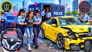 सिटी पुलिस कॉप कार चेस ड्राइविंग गेम 3D पुलिस गेम इंडिया कार ड्राइविंग गेम न्यू एंड्रॉइड गेमप्ले screenshot 5