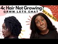 GRWM Chit Chat | Natural Hair Wig Install Hack, Styling Hair For Growth, Is Growing 4c Hair A Issue?