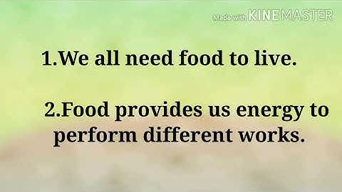 CLASS 2 EVS CHAPTER 3 MY NEEDS FOOD PART 1