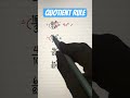 Quotient Rule - Algebra Review #mathreview #maths #tutorial #algebra #mathematics #education #fyp