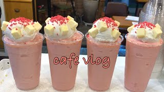 Eng)카페알바 브이로그||카페 브이로그||cafe vlog||알바 브이로그||카페사장 브이로그||음료제조영상|