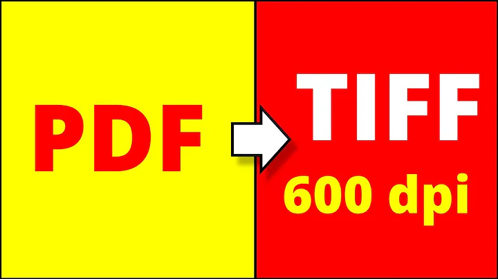 PDF to TIFF 600 dpi - High Resolution