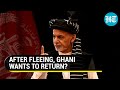 Watch: Ashraf Ghani shares his plans to 'return' to Afghanistan in a message from UAE