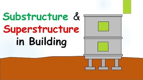 Difference between Substructure and Superstructure || in building construction