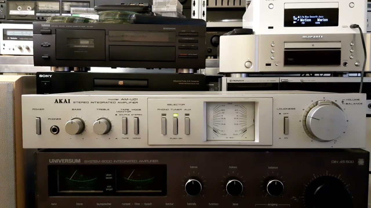 アカイ　プリメインアンプ　AM-U01 AKAI AM U01 - YouTube