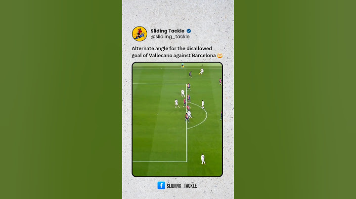 Alternate angle for the disallowed goal of Vallecano against Barcelona 🤯 #barcelona #laliga