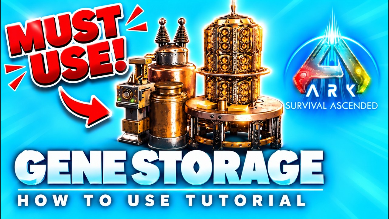 How to Use Gene Scanner + Gene Storage to Make the MOST OVERPOWERED DINOS 😱 | ARK Ascended