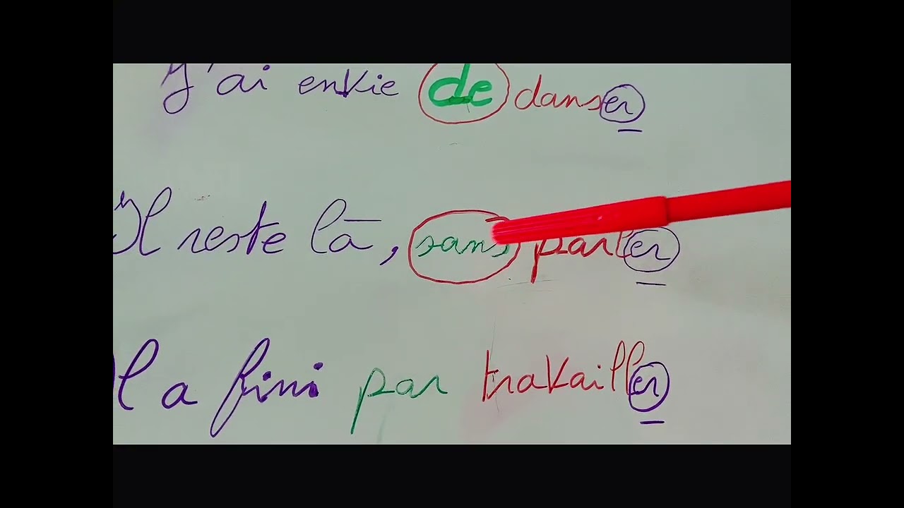 متى  يجب تصريف الفعل اءو عدم تصريفه في الجملة  في اللغة الفرنسية✅