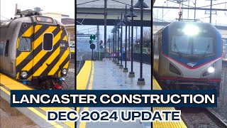 Dec 2024 Update: Construction @ Amtrak's Lancaster, PA Station - Track 1 Platform is Complete!
