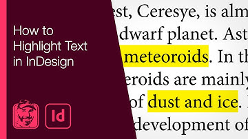 How to Highlight Text in InDesign