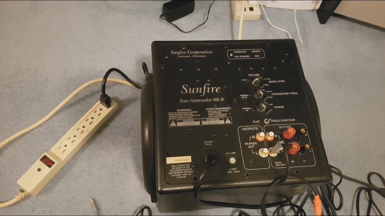 Sunfire MK4 Subwoofer Repair YouTube
