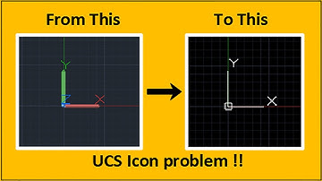 UCS icon problem solve in AutoCAD 2D