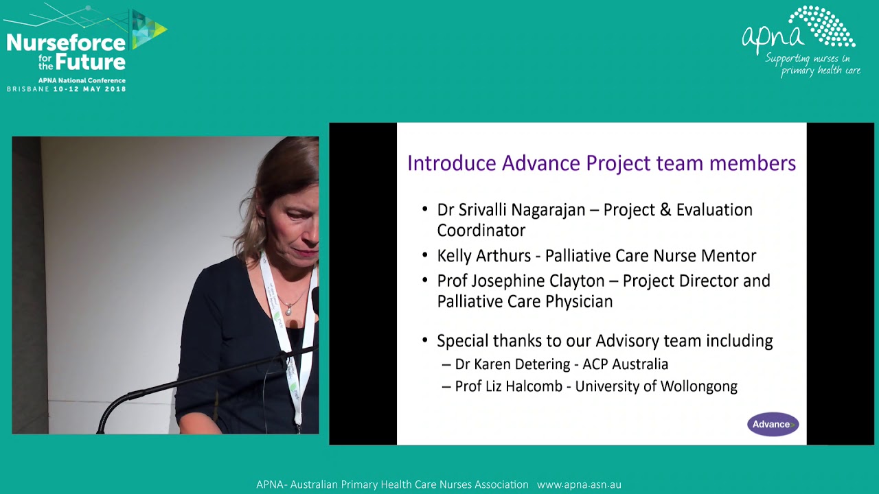 Advance Care Planning - Can I Start the Discussion? - Michelle Wills & Eleanor Sawyer