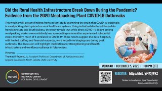 Did the Rural Health Infrastructure Break Down During the Pandemic?