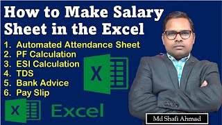 How to Make Salary Sheet in Excel | Payroll in Excel | Salary Bill Kaise Banaye By The Accounts