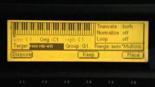 Sample Aid 11.16 - Sample mode, microKORG, EMU Ultra E5000