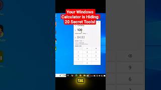 Your Windows Calculator is Hiding 20 Secret Tools! #tech #shorts #shortsfeed #computer #shortvideo