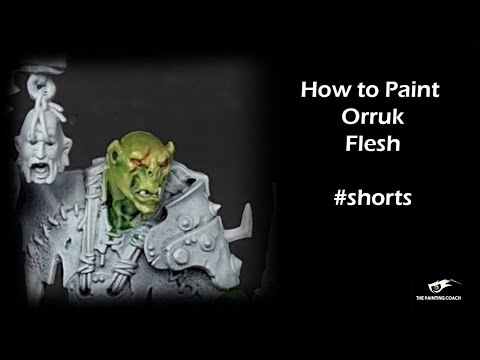 How to Paint Orruk Flesh #shorts - YouTube