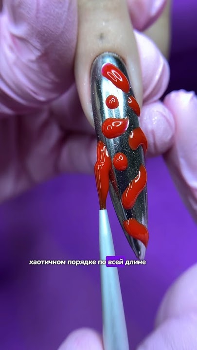 Кровавый маникюр? 👻 Запросто! Сохраняй идею МК,чтобы повторить! # ...