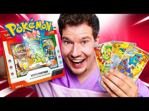 I'm opening the NEW Pokémon First Partner Collection Series 2! 😊🔥