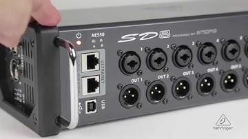 SD8 I/O Stage Box with 8 Remote-Controllable MIDAS Preamps, 8 Outputs, AES50 Networking and ULTRANET