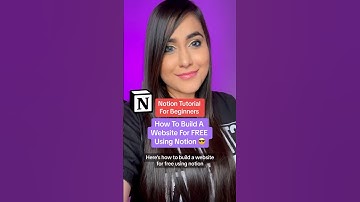 Notion Tutorial - How To Build A Website For FREE Using Notion #notion #notiontutorial