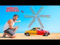 World's Biggest Rocket Wheel - Will It Work ? | 1000 Rockets
