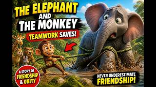 The Elephant and the Monkey 🐘🐒 | A Powerful Story of Teamwork &amp; Friendship (Animated)