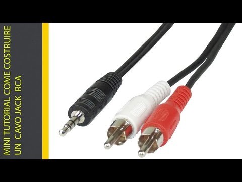 MINI TUTORIAL COME COSTRUIRE UN  CAVO JACK  RCA