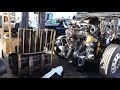 Freightliner Cascadia DD15 used engine swap replacement after major engine crankshaft damage part 2