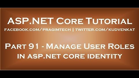 Gebruikersrollen beheren in ASP.NET Core Identity