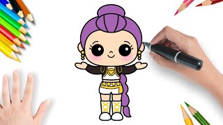 Como Desenhar a Rumi de Guerreiras do Kpop Kawaii | Demon Hunters