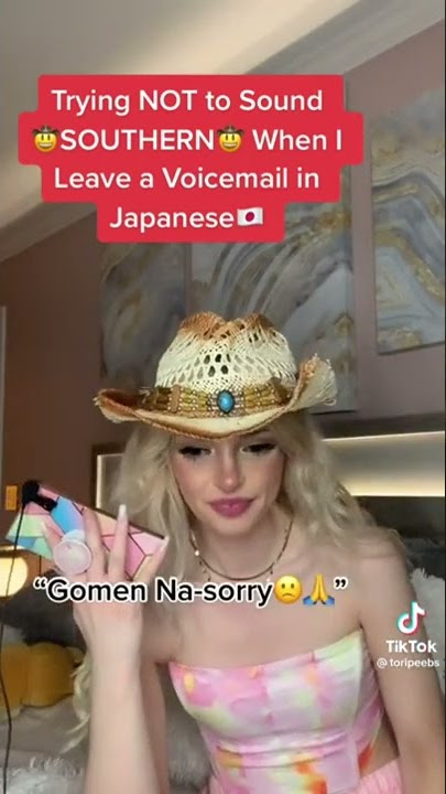 Trying not to sound southern when leaving a voicemail in Japanese