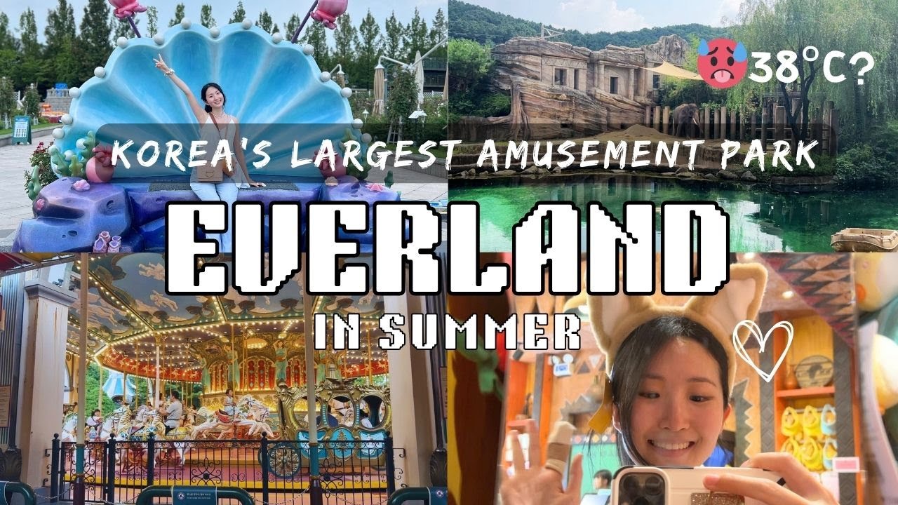 A day at EVERLAND in Korea🇰🇷 | Amusement park owned by Samsung