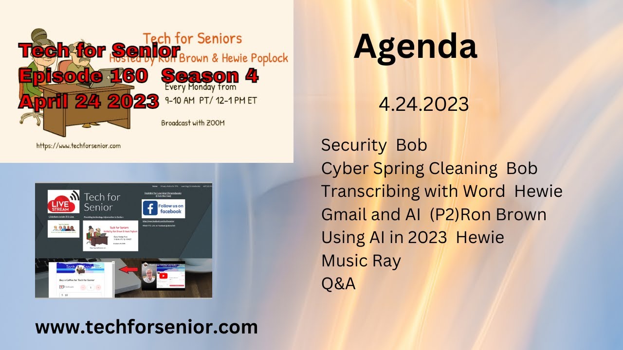 Episode 160 Tech for Senior April 24, 2023 - YouTube