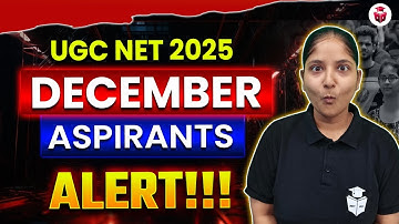 UGC NET December 2025 Aspirants | UGC NET Dec 2025 Preparation Strategy | Ayushi Mam