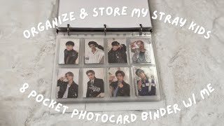 Organize & Store My Stray Kids 8 Pocket Photocard Binder With Me