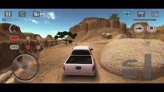 Offroad desert ultimate 4×4 white driving gameplay screenshot 1