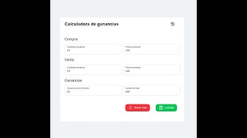 Calculadora de Ganancias con Next.js, React, Tailwind CSS y TypeScript