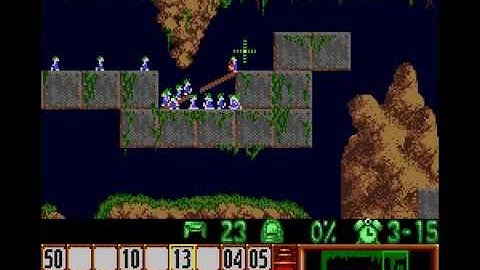 Lemmings - Mayhem Level 6 Solution