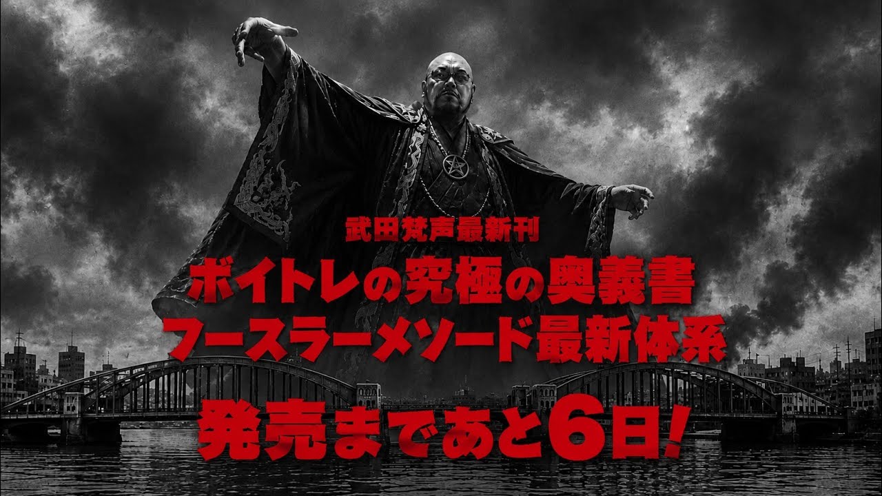 武田梵声最新刊 ボイトレの究極の奥義書　フースラーメソード最新体系　発売まであと６日！　＃ボイトレ　＃ボイストレーニング　＃ミックスボイス