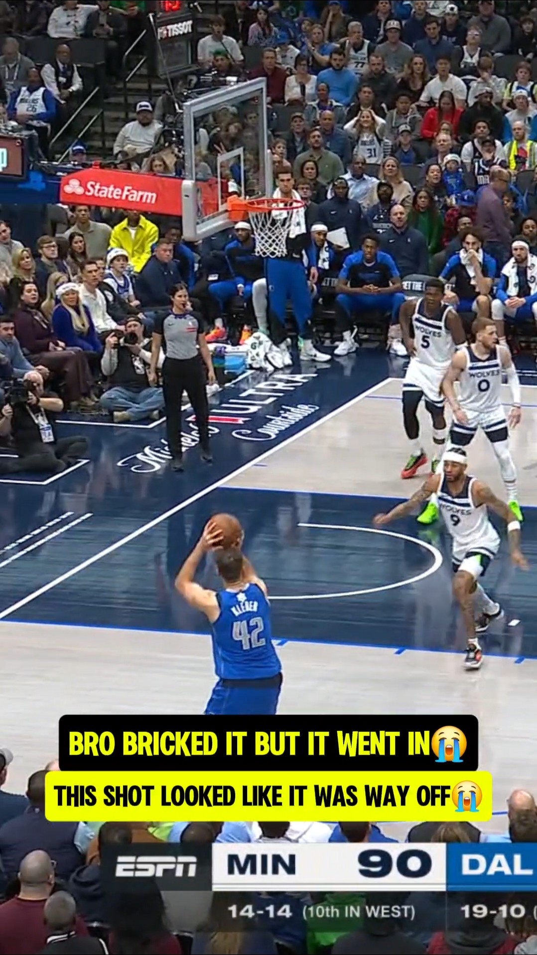 Bro missed so bad that it went in?