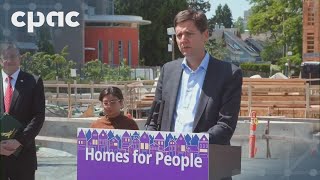 B.C. Premier David Eby makes a housing announcement in Vancouver – May 23, 2024