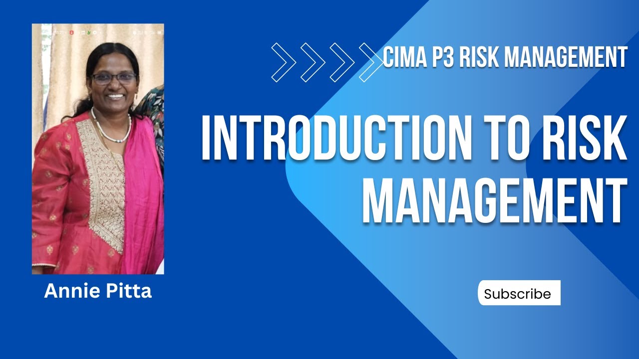 CIMA P3 Risk Management Introduction to Risk Management - YouTube