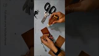 diy leather wallet part 4 #diy #leather #making